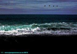 Nights coming, Birdlings Flat, NZ