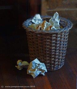 The waste paper basket