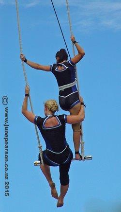 5c -ChCh NZ Trapeze Performers above city