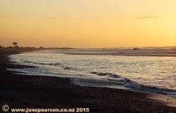 4c - Late on the Hokitika  beach