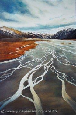 4g - Acrylic - Waimakariri River NZ